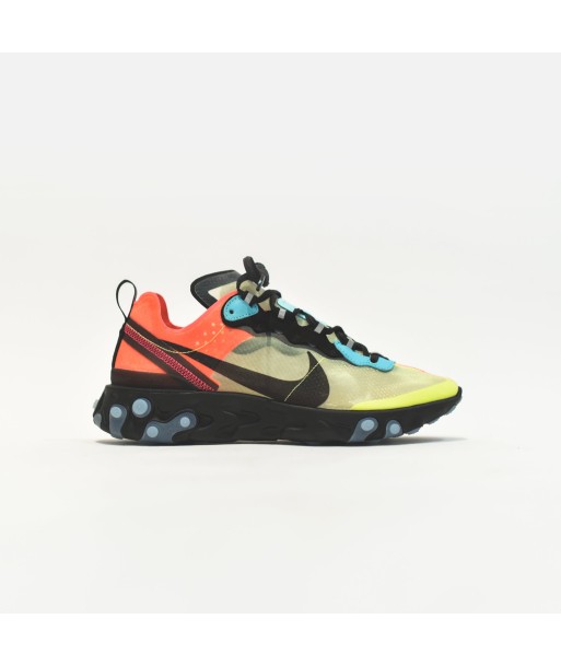 Nike React Element '87 - Volt / Aurora Green / Racer Pink pas cher