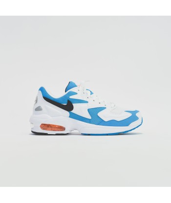 Nike Air Max 2  Light - White / Black / Blue Lagoon / Laser Orange Paris Déstockage Promo