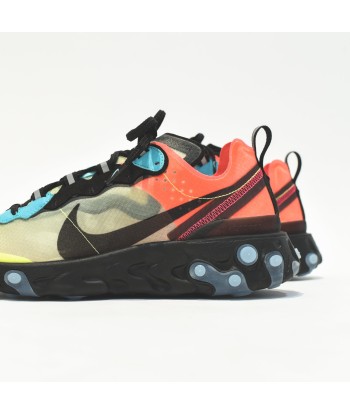 Nike React Element '87 - Volt / Aurora Green / Racer Pink pas cher