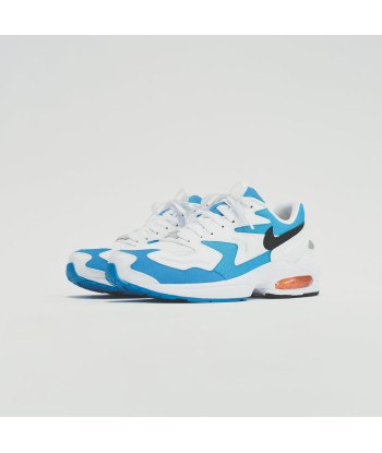 Nike Air Max 2  Light - White / Black / Blue Lagoon / Laser Orange Paris Déstockage Promo