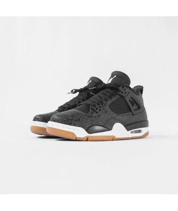 Nike GS Air Jordan 4 Rare Air - Black / White / Gum 2 - 3 jours ouvrés.