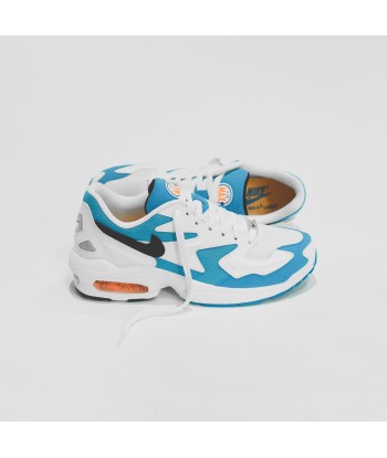 Nike Air Max 2  Light - White / Black / Blue Lagoon / Laser Orange Paris Déstockage Promo