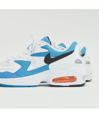 Nike Air Max 2  Light - White / Black / Blue Lagoon / Laser Orange Paris Déstockage Promo