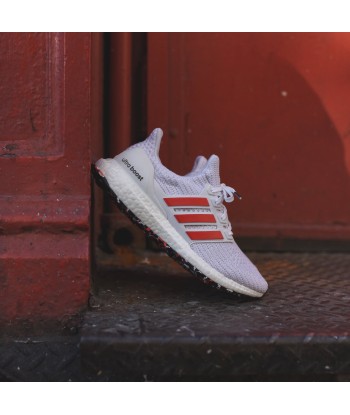 adidas Originals UltraBoost - Chalk White / Active Red / White les muscles