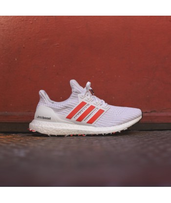 adidas Originals UltraBoost - Chalk White / Active Red / White les muscles