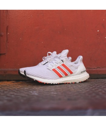 adidas Originals UltraBoost - Chalk White / Active Red / White les muscles