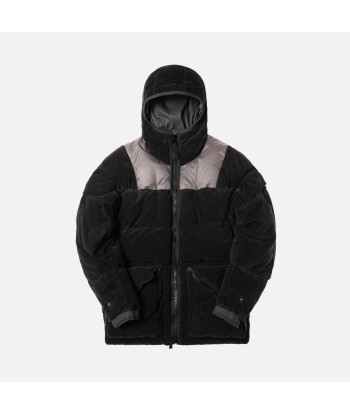 Stone Island Cotton Velvet Down Jacket - Anthracite de pas cher