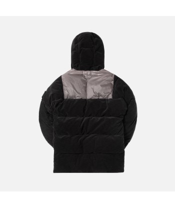 Stone Island Cotton Velvet Down Jacket - Anthracite de pas cher