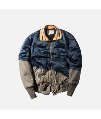 Greg Lauren 50/50 Sports / Army Flight Jacket - Navy français