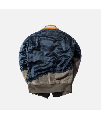 Greg Lauren 50/50 Sports / Army Flight Jacket - Navy français