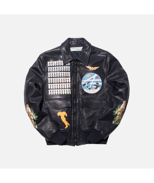 Off-White Aviator Bomber - Blue Faites des économies