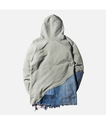 Greg Lauren Vintage Hoodie - Olive / Vintage Denim store