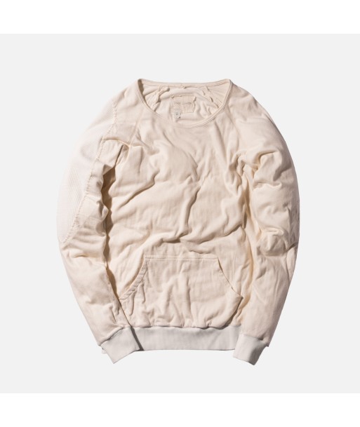 Greg Lauren Raglan Pullover With Pouch - Ivory de pas cher