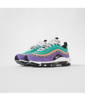 Nike GS Air Max 97 - Space Purple / White / Black / Bleach les muscles