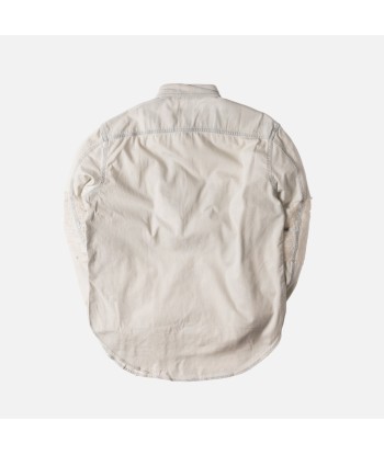 Stampd Distressed Against Denim Button-Up - Cream Bleach Fin de série