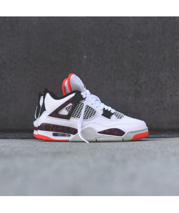 Nike Air Jordan 4 Retro - White / Black / Bright Crimson shop