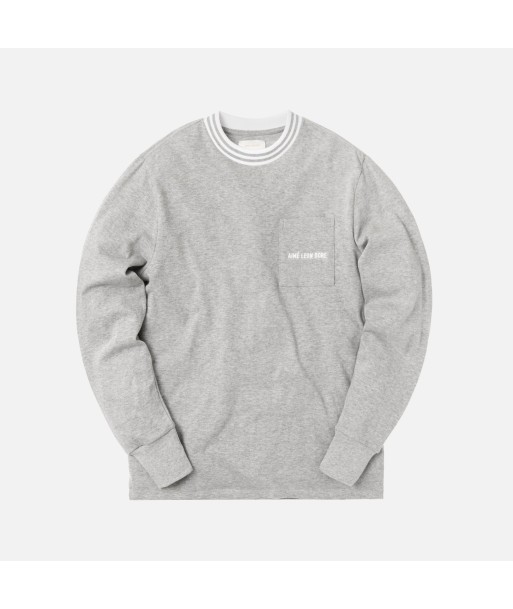 Aimé Leon Dore L/S Ribbed Collar Tee - Grey Le MVP de beaucoup