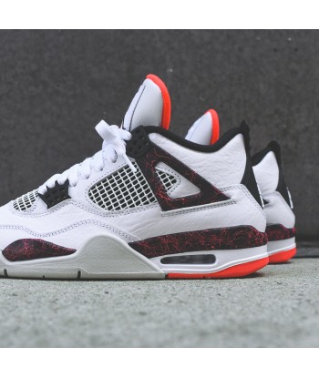 Nike Air Jordan 4 Retro - White / Black / Bright Crimson shop