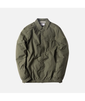 Norse Projects Jens Crisp Cotton Button-Up - Dried Olive pas cher chine