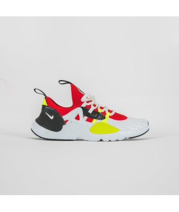 Nike Grade School Huarache E.D.G.E. - White / Black / Volt / University Red pas chere