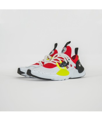 Nike Grade School Huarache E.D.G.E. - White / Black / Volt / University Red pas chere