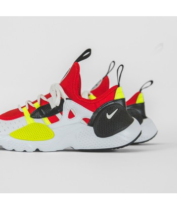 Nike Grade School Huarache E.D.G.E. - White / Black / Volt / University Red pas chere