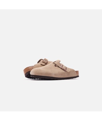 Birkenstock Boston Suede - Taupe soldes