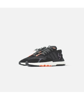 Adidas Nite Jogger - Core Black / FTWR White / Hire Orange brillant des détails fins