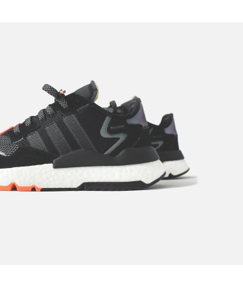 Adidas Nite Jogger - Core Black / FTWR White / Hire Orange brillant des détails fins