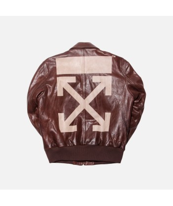 Off-White Aviator Bomber - Brown 50% de réduction en Octobre 2024