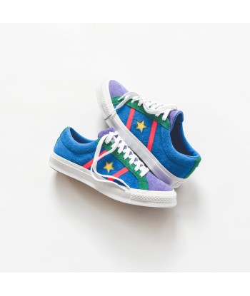 Converse Academy Ox - Totally Blue / Racer Pink / White en stock