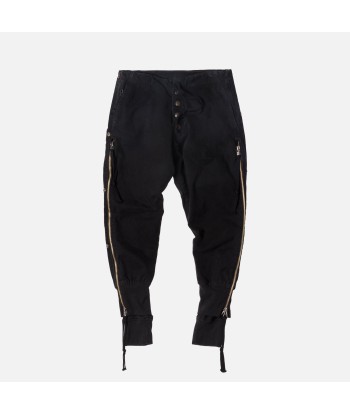 Greg Lauren Tent / Fleece Zipper Lounge Pant - Black de votre