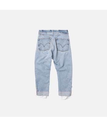 Greg Lauren Denim Prep Zip Pant - Light Blue soldes