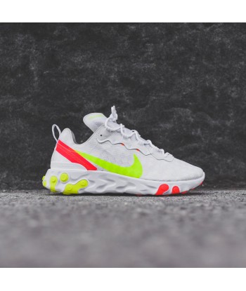 Nike React Element 55 - White / Red / Volt 50% de réduction en Octobre 2024