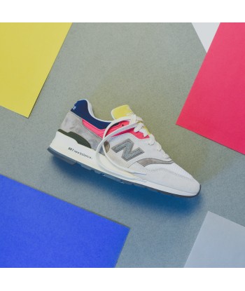 New Balance x Aimé Leon Dore 997 - Grey / Yellow / Navy Fin de série