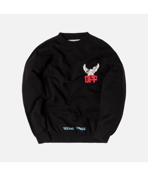 Off-White Off Eagle Over Crewneck - Black meilleur choix