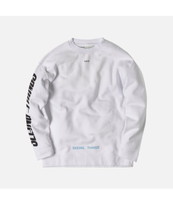 Off-White Photocopy Crewneck - White / Orange chez Cornerstreet bien 