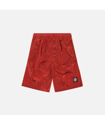 Stone Island Nylon Metal Mid Length Garment Dyed Logo Swim Short - Mattone Vous souhaitez 