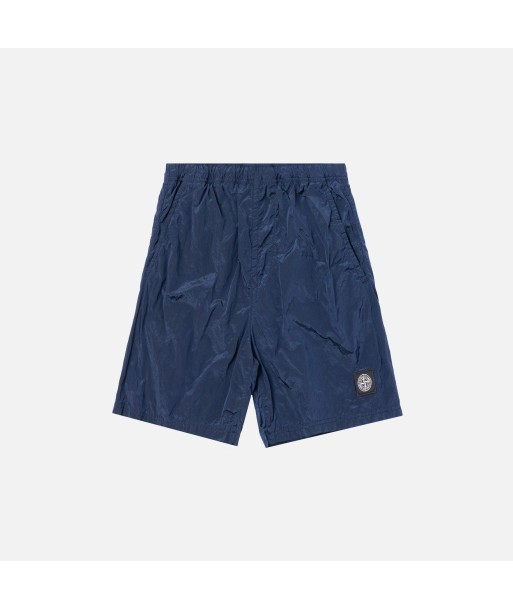 Stone Island Nylon Metal Mid Length Garment Dyed Logo Swim Short - Blue Marine En savoir plus