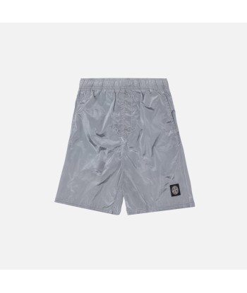 Stone Island Nylon Metal Mid Length Garment Dyed Logo Swim Short - Perla pour bénéficier 