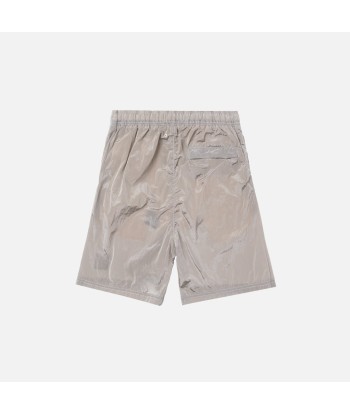 Stone Island Nylon Metal Mid Length Garment Dyed Logo Swim Short - Stucco vous aussi creer 