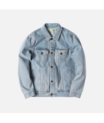 Off-White Not Real Angel Denim Jacket - Vintage Bleach 50-70% off 