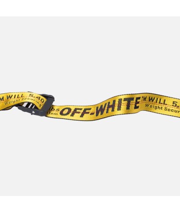 Off-White Industrial Belt - Yellow la colonne vertébrale