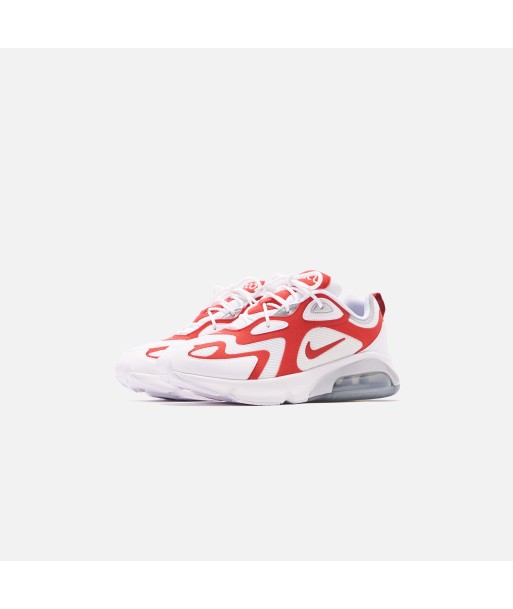 Nike Air Max 200 - White / University Red / Metallic Silver Fin de série