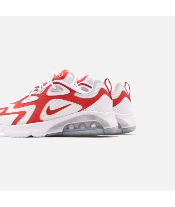 Nike Air Max 200 - White / University Red / Metallic Silver Fin de série