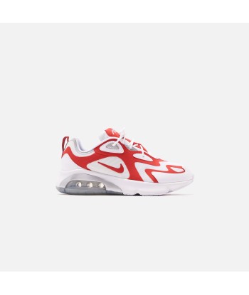 Nike Air Max 200 - White / University Red / Metallic Silver Fin de série