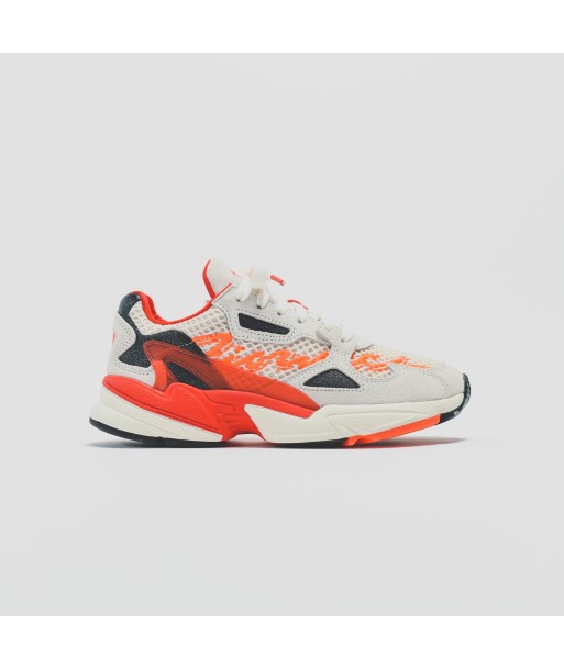 adidas Consortium x Fiorucci WMNS Falcon - Off White / Red / Neon Solar Orange basket pas cher