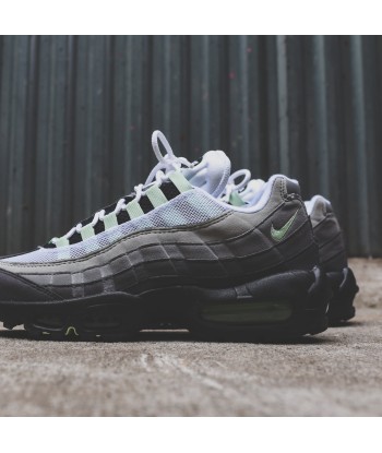 Nike Air Max 95 - White / Fresh Mint / Granite / Dust / Dark Pewter Livraison rapide