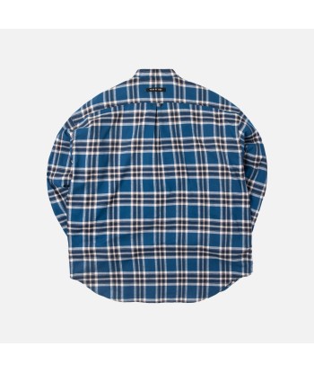 Fear of God Pullover Henley - Blue Plaid france