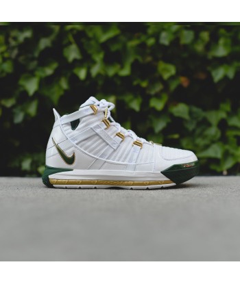 Nike Zoom LeBron III QS SVSM - White / Deep Forest / Metallic Gold Fin de série